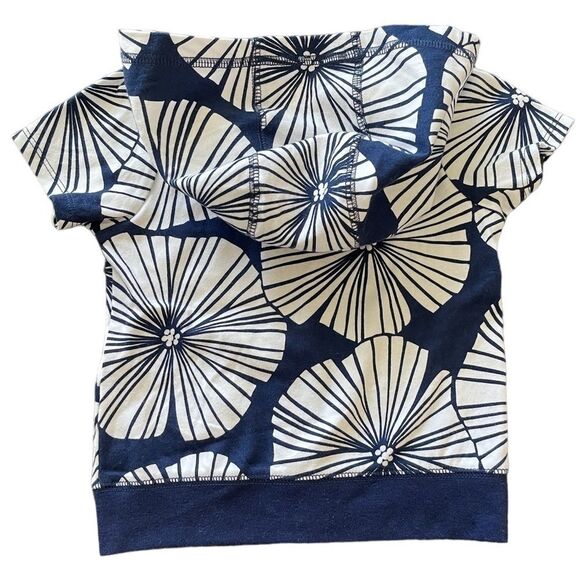 Carter’s Infant 18M Flower Zip-Up Short Sleeve Hooded  Sweatshirt - Picture 2 of 6